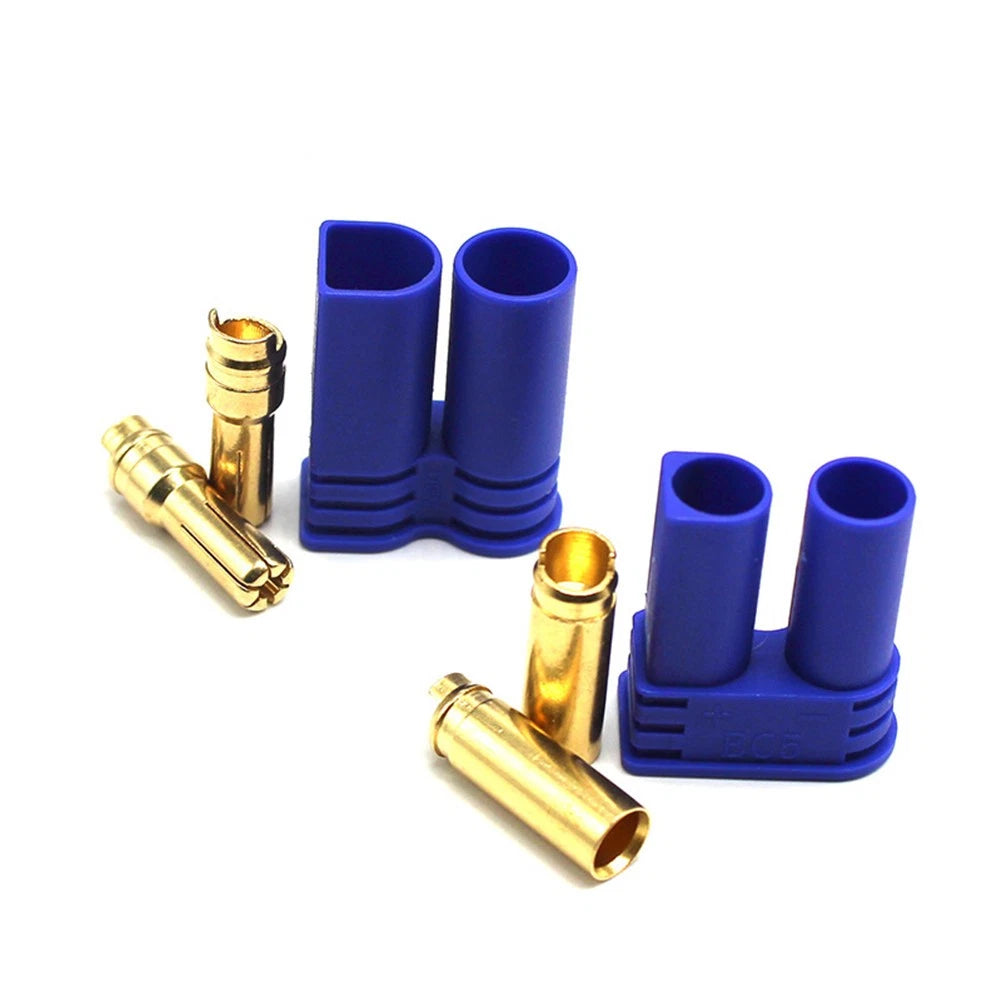 10 Sets EC5 Device Connector Plug for RC Car Plane Helicopter Battery Lipo Blue