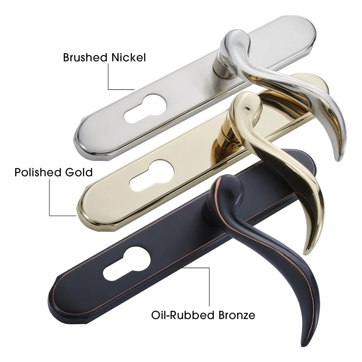 MaxxGeek Storm Door Handle Accessory Set fit Pella handle, Polished Gold