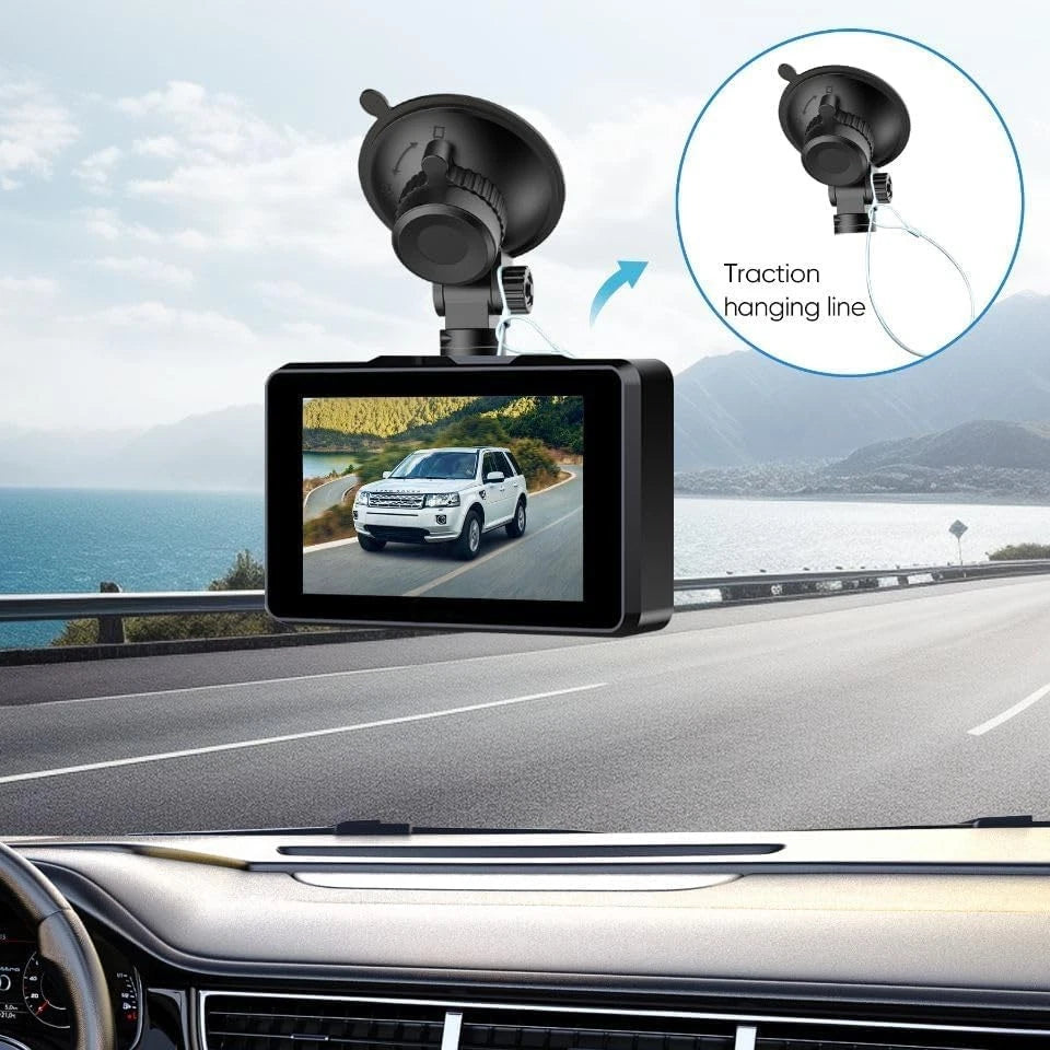 Dash Cam Mount, Suction Cup Windshield Mounting Black