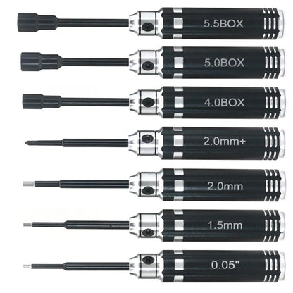 7 IN 1 Steel Short Handle Hex Screwdriver Nut Driver Tool For TRX4M FCX24 SCX24