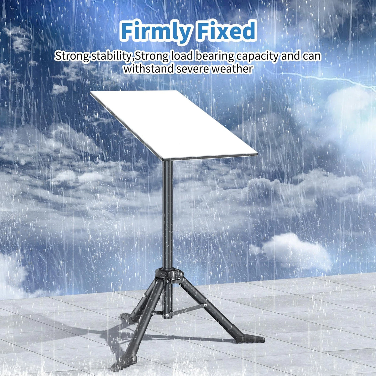 Starlink Gen 3/ Mini Tripod Stand with Pipe Adapter, Outdoor Black