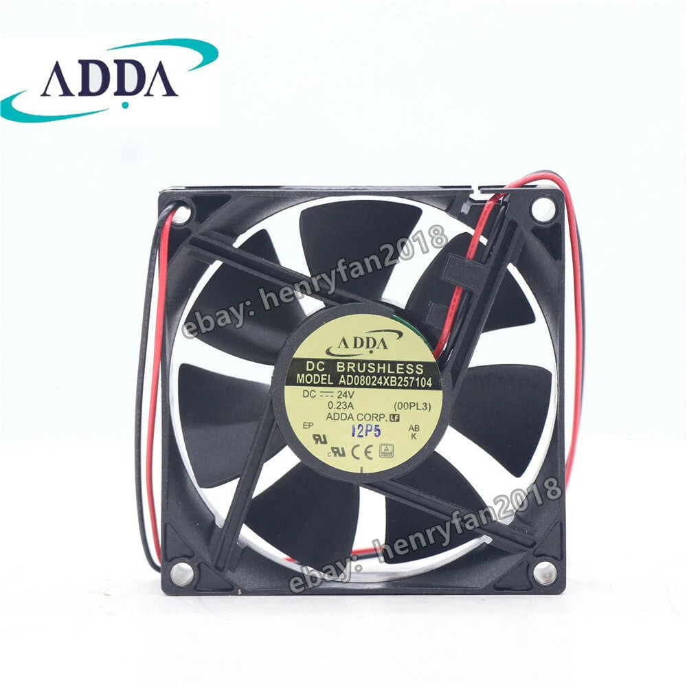 ADDA AD08024XB257104 AD0824UB-A71GL Axial Fan 24VDC 0.23A 80*80*25MM Cooling Fan