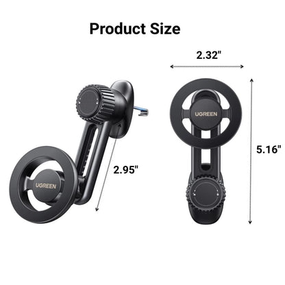 UGREEN Magnetic Phone Mount for Car Compatible Magsafe, 0.5 liters, Black