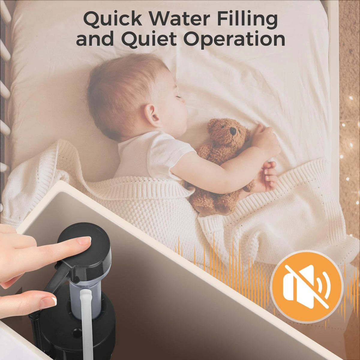 Houpeoro Universal Toilet Flusher Replacement Kit, Black 3x10x3 inches,
