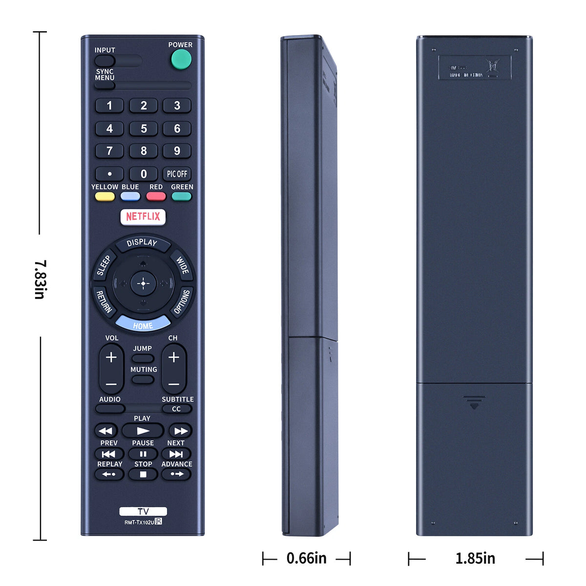 RMT-TX102U Remote Control For Sony Bra TV KDL-40R550C KDL-48W650D