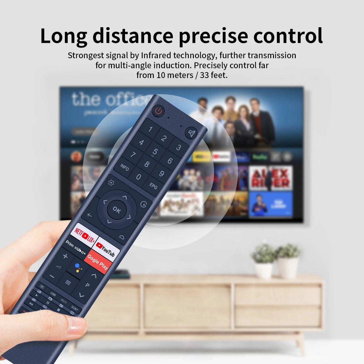 Replacement Remote Control For CHIQ Smart TV U43G7H L32G7H Without Voice