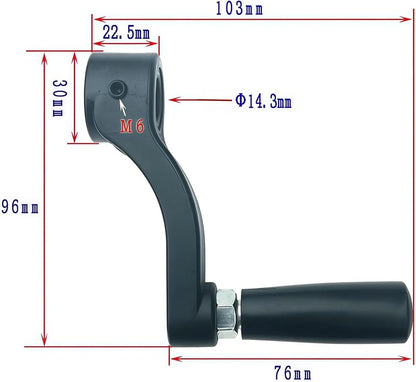 10601009A1 Drill Press Crank Handle for,Jet   Equipment Black