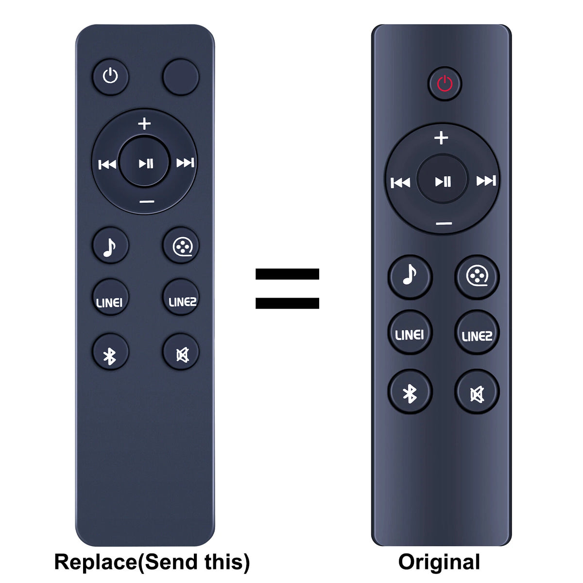 RC12B Remote Control For Edifier R1700BT Bluetooth Bookshelf Speakers 12 buttons