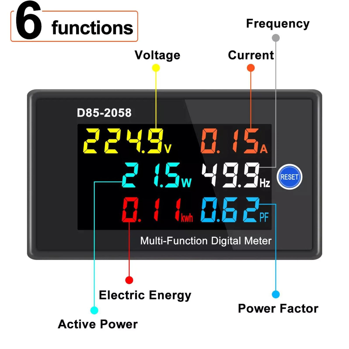 1* AC panel meter With High Precision and Dynamic Range Design D85-2058