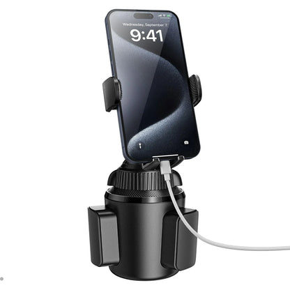 APPS2Car Universal Car Cup Phone Holder | Quick Extension Long Arm | Black
