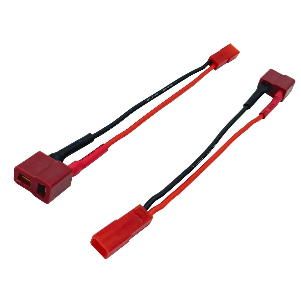 2Pairs T Plug to JST Connector Male Female with 20AWG 10cm Silicone Cable...