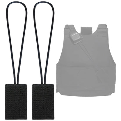 Terixe 2 Pack Mic Clips for Law Enforcement, Black Radio Holders, Mic...
