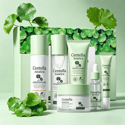 Centella Skincare Sets,6-Piece Hydrating Set , Face Care Kit C