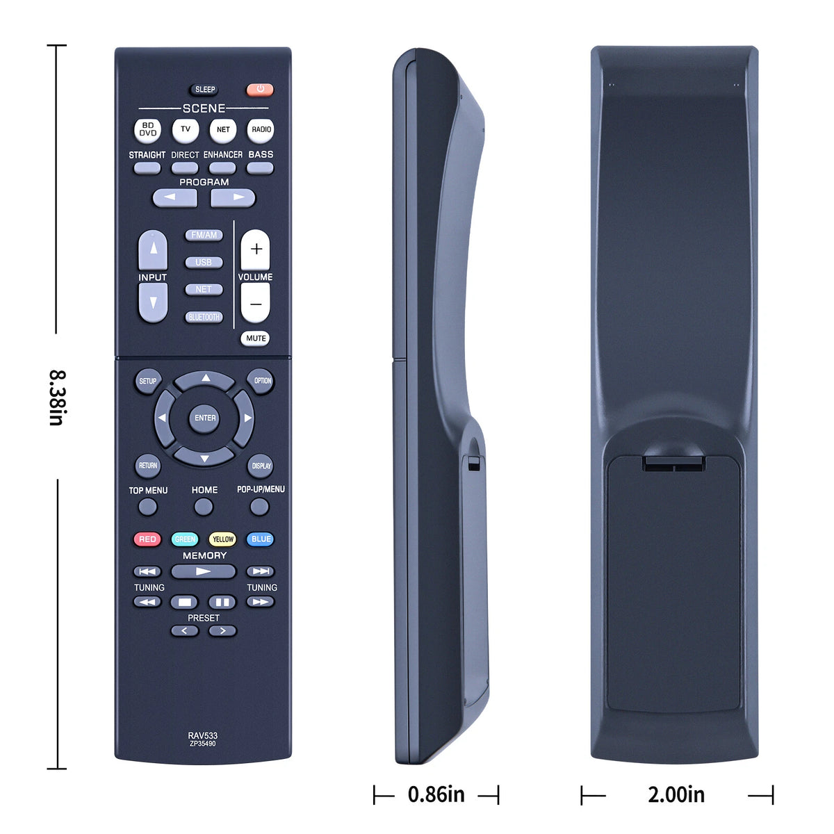 RAV533 Remote Control For Yamaha AV Receiver RX-V479 RX-V579 RX-V481 RX-V481D