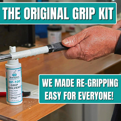 Brampton Basic Golf Grip Kit for Club Regripping - 15 Premium Chestnut