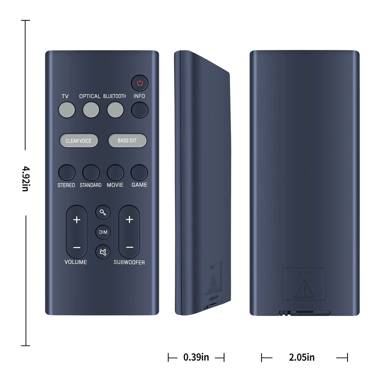 VGH6520 Remote Control For Yamaha Soundbar SR-B30A / SR-B40A