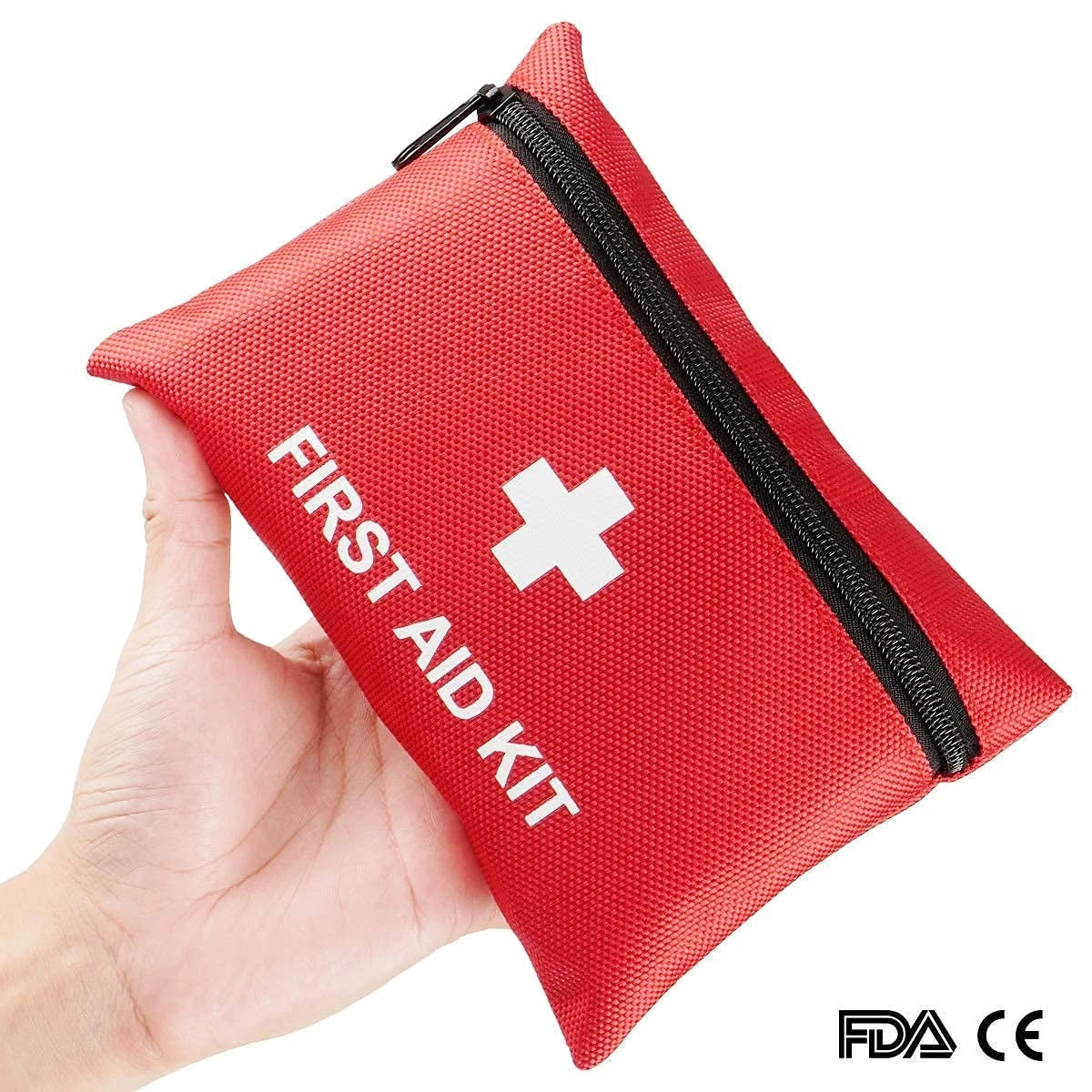 Tenquan 100-Piece First Aid Kit - Compact Portable 100 Piece Set, Red