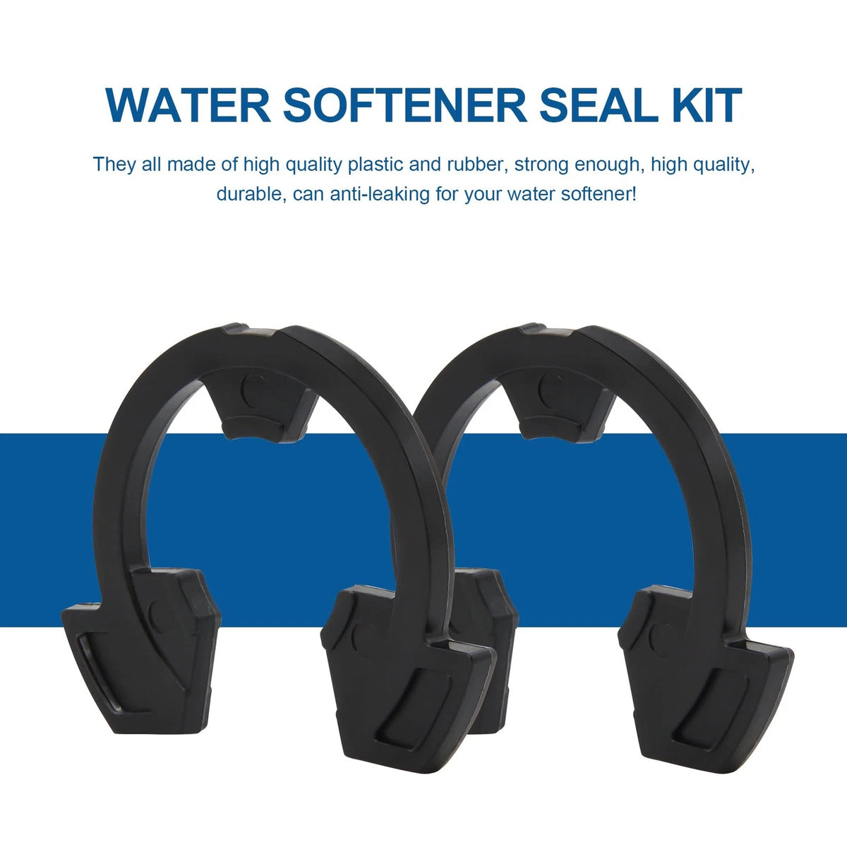 MEFONKOU 1" Water Softener Clips 7337589 Fit for GE/Kenmore Eco-Pure Black
