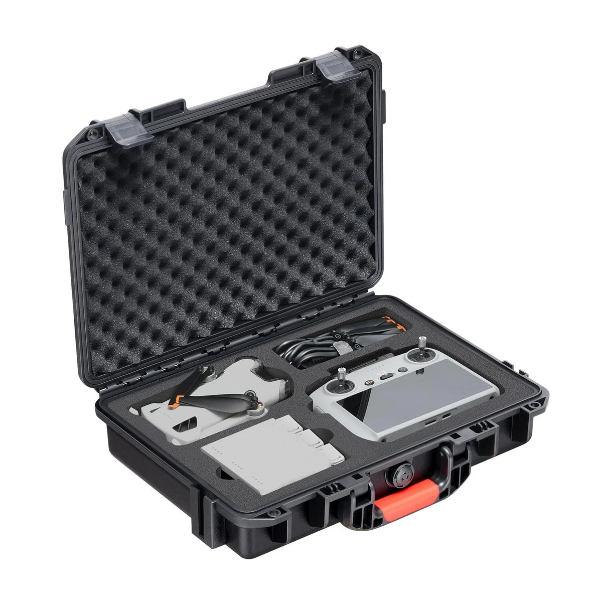 Hard Case for DJI Mini 4 Pro: Waterproof Shell with Foam Black