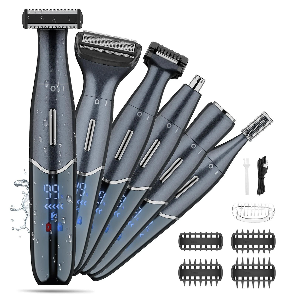 Manscape Ball Trimmer for Men,Body& Pubic Hair and Groin Black
