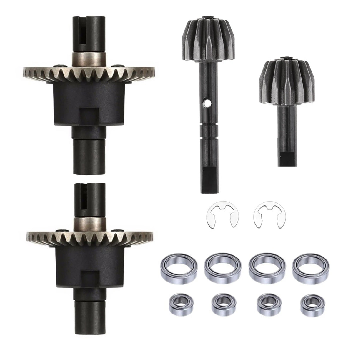 For HSP 1/10 RC Car Metal Front & Rear Differential Gear Kit Accessories