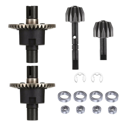 For HSP 1/10 RC Car Metal Front & Rear Differential Gear Kit Accessories