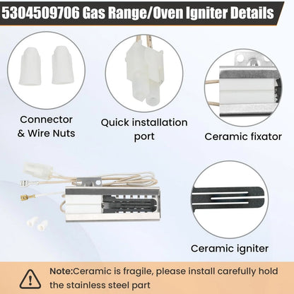 PS12071409 Range Oven Igniter For Frigidaire Kenmore Crosley Gas Stove 120V