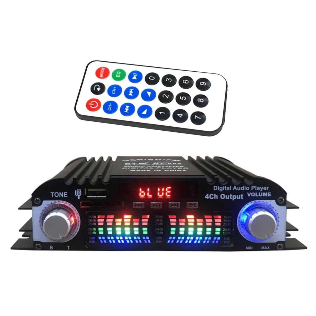 Power Amplifier 4 Channel Mini HiFi Digital Stereo Audio Car Home 5.0/