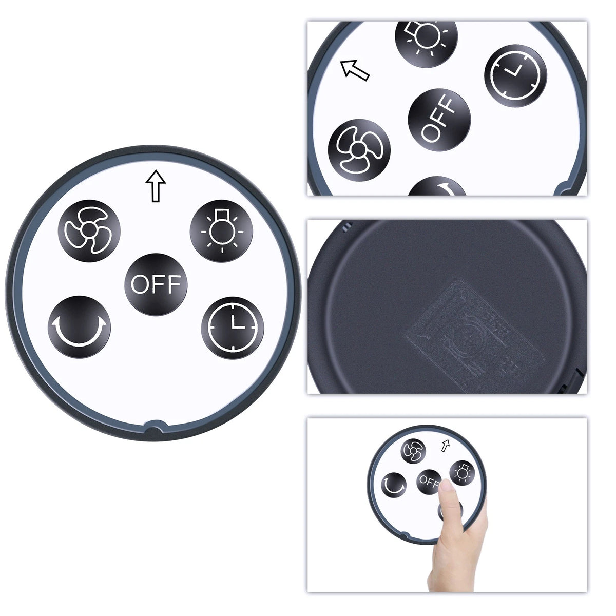 Replacement Remote Control For Onnilife Oscillating Rechargeable Fan A10 A14