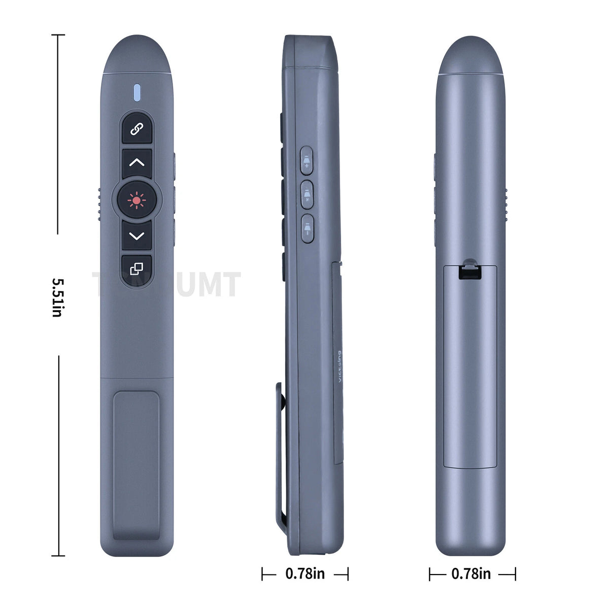For VicTsing Wireless Presenter PC276A Remote Laser Pointer