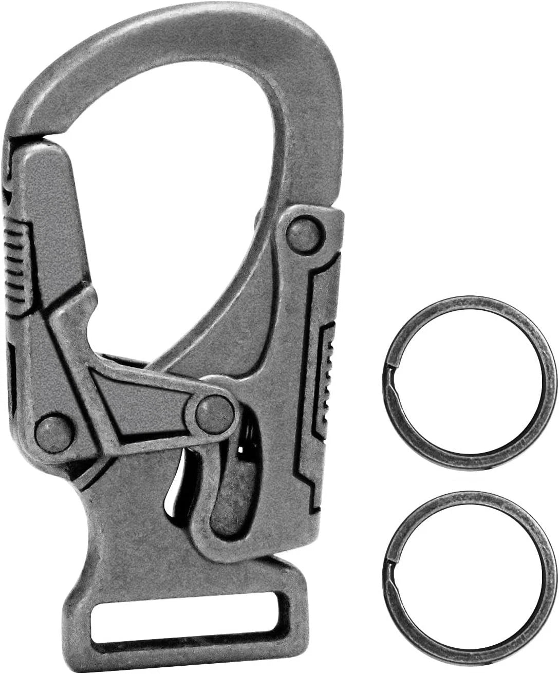 Ahiller Carabiner Clip,1.9'' Alloy Car 1.9" L x 0.9" D, Deep Alloy-1P