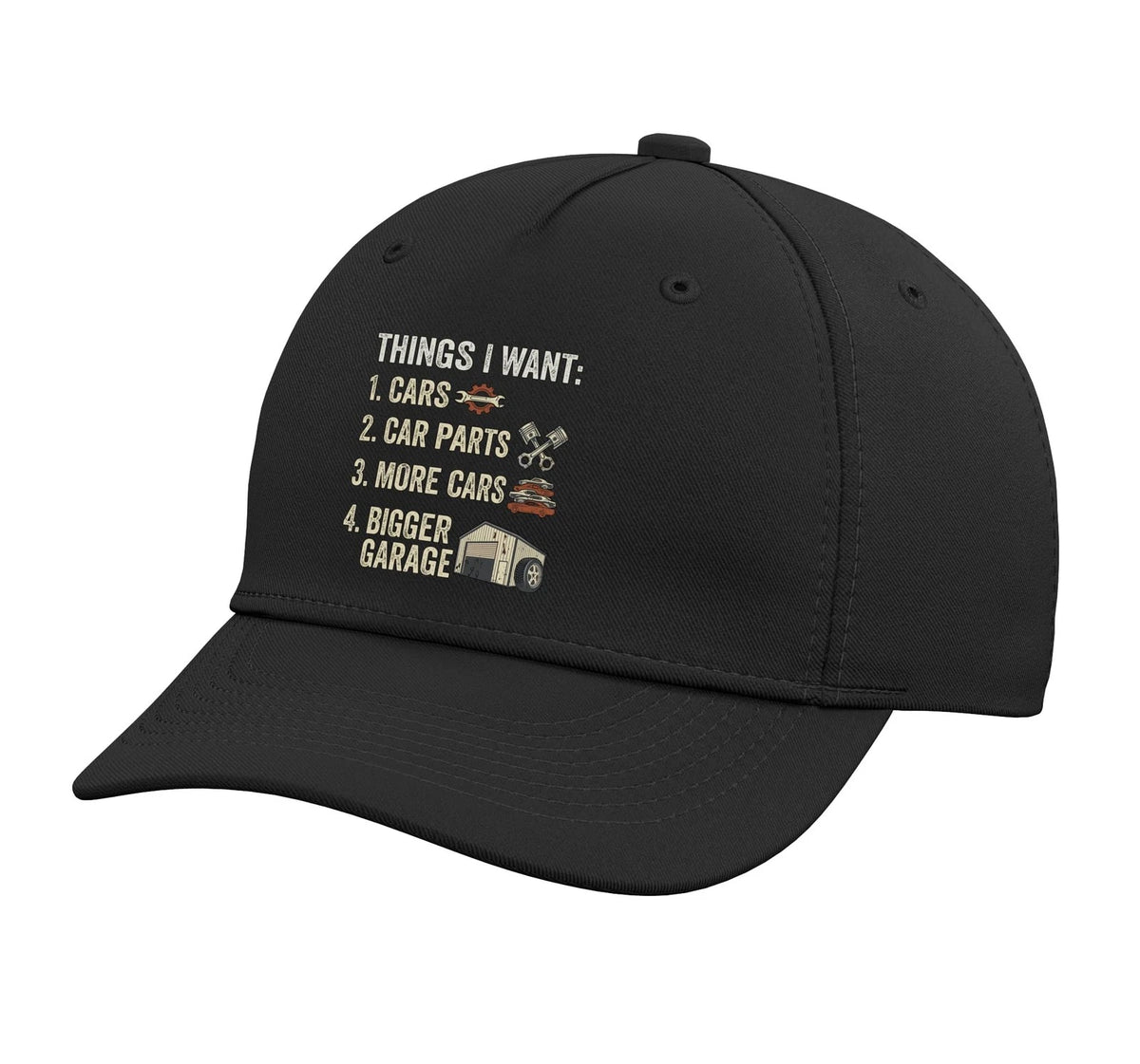 Funny Car Parts Art for Men Women Auto Mechanic One Size, Black