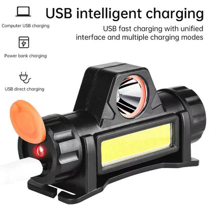 Replacement Automatic Dimming Headlight For Welding Helmet USB Rechargeable