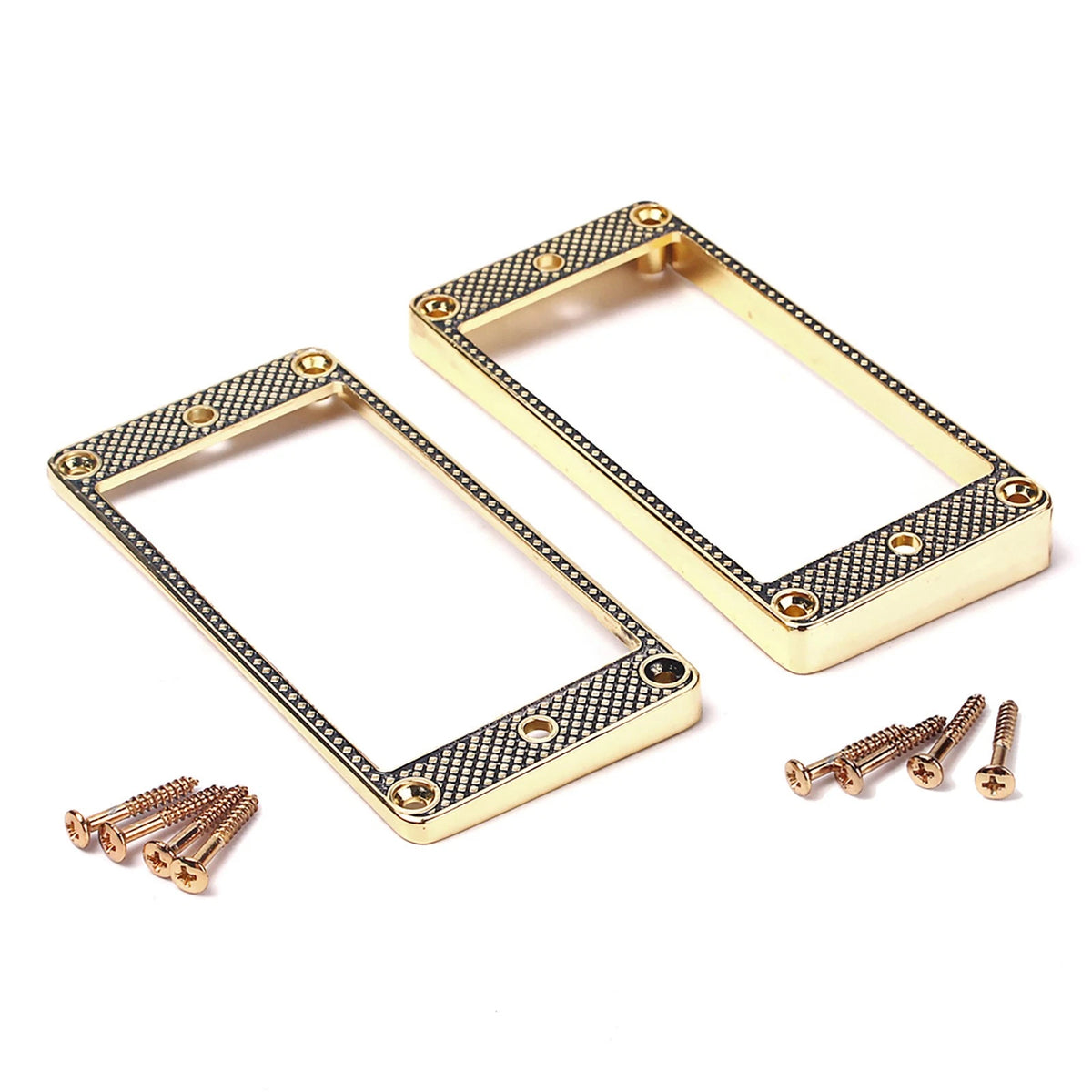 2X Guitar Gold Humbucker Pickup Rings Frames Fit For Les Paul SG ES DOT
