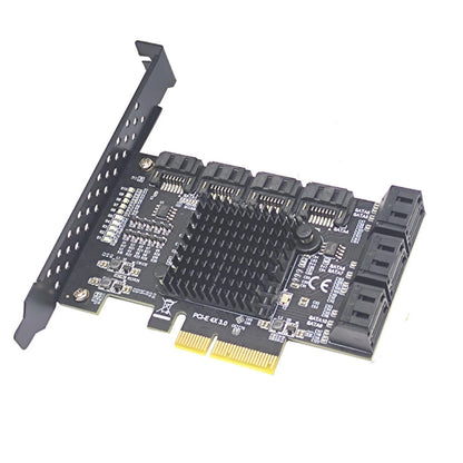 PCI-E To 6 Ports SATA 3.0 Controller Expansion Card Adapter 6Gbps For PC