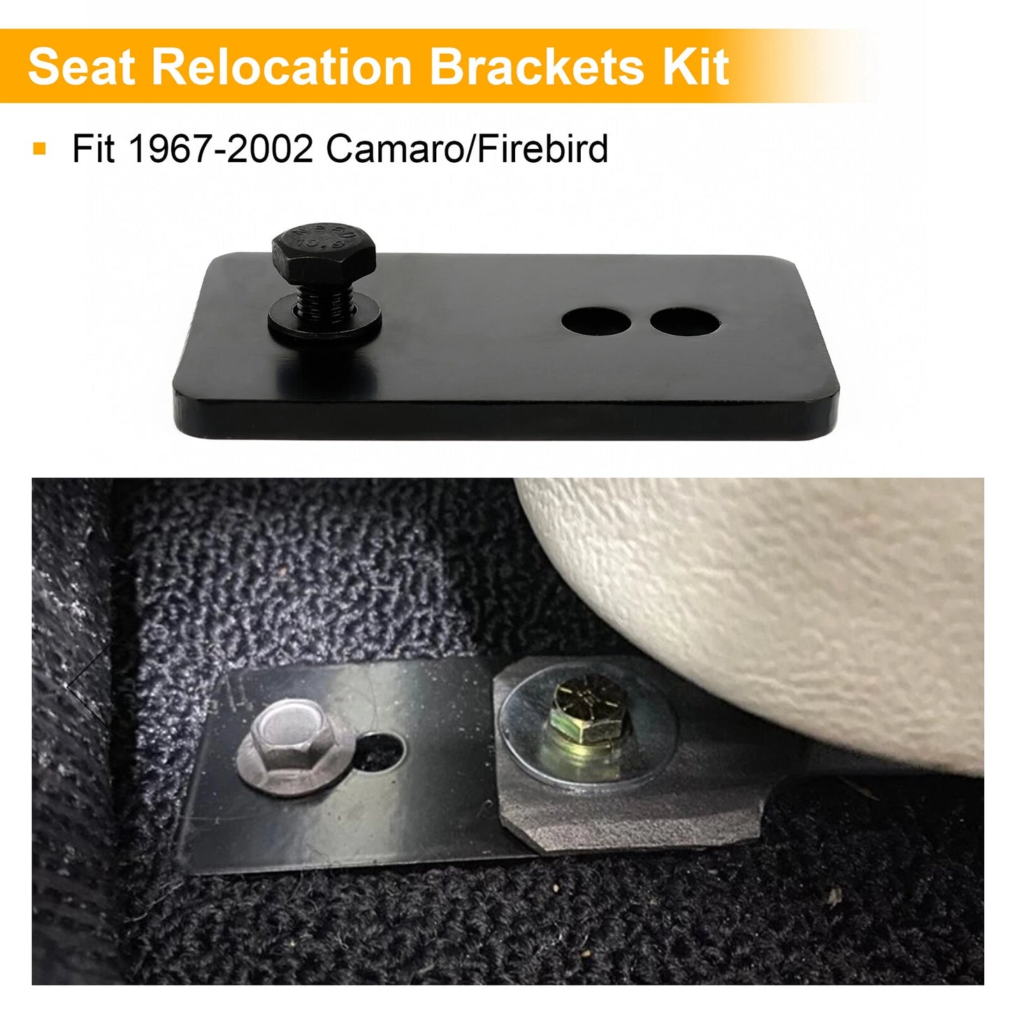 67-02 Camaro/Firebird Seat Relocation Brackets Kit For 1.5-2" Extension