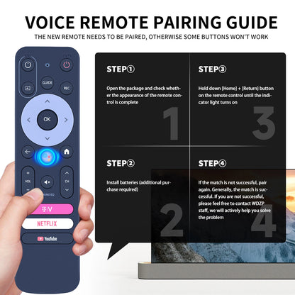Remote Control For TVision HUB Streaming Device Google TV With Voice