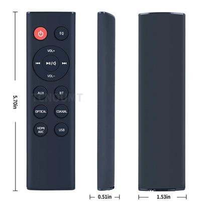 BW-SDB1 Remote Control For BlitzWolf Echo Wall Soundbar BWSDB1
