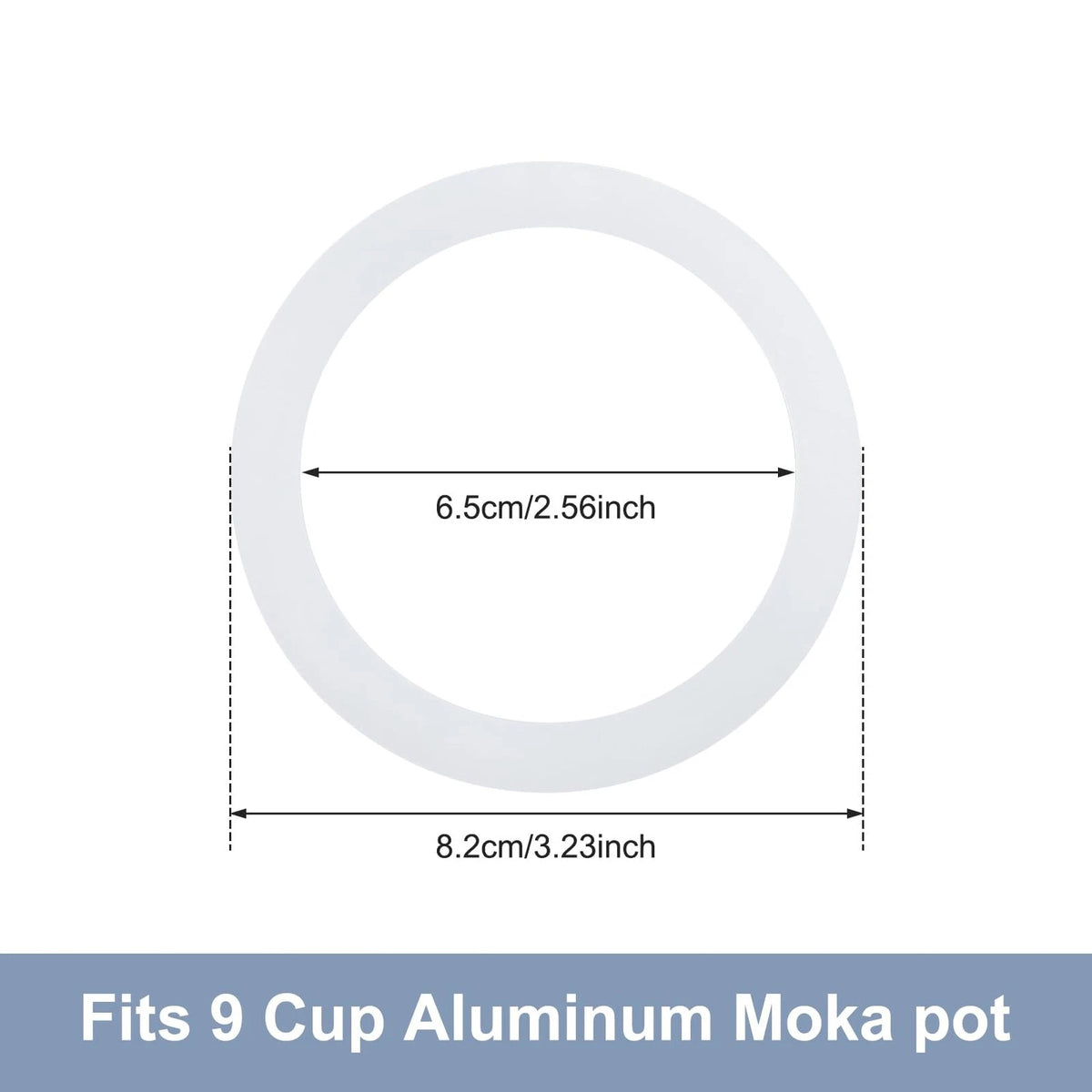 Sivaphe 9 Cup Stovetop Espresso Coffee Maker Replacement 9 cup, Silver