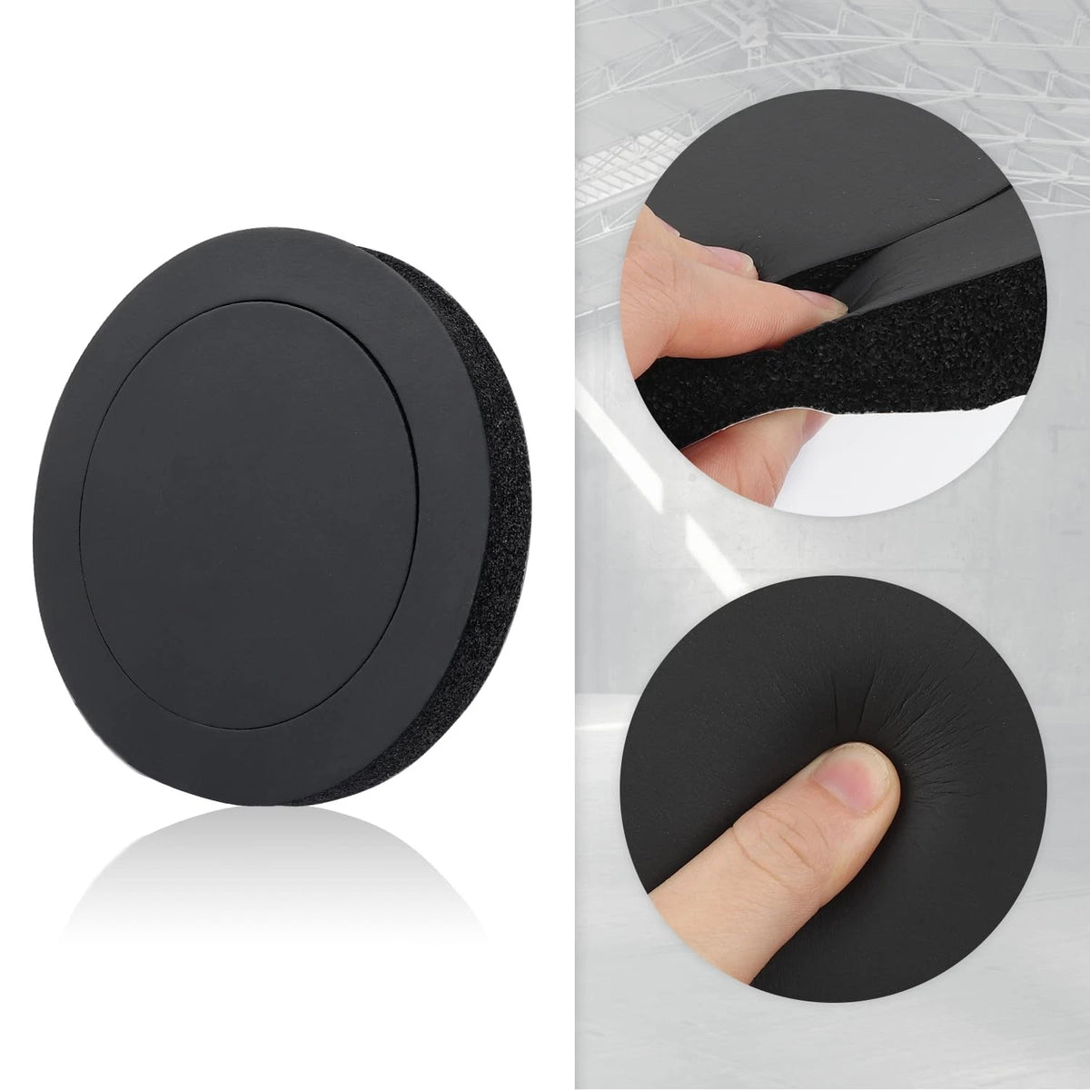 4PCS Speaker Foam Enhancer,6.5" Rings 7.67x7.67x0.95 inch,