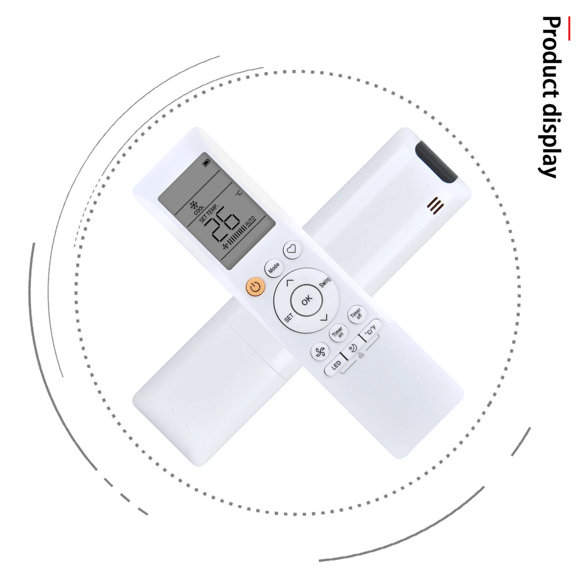 Remote Control For Midea RG10F2(D2)/BGEFU1 RG10F3(B2)/BGEFU1 RG10F5(B2)/BGEFU1