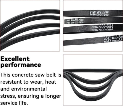 Concrete Saw Belt Kit Fits for Stihl TS420 TS500i Cutquik Drive Belt,...