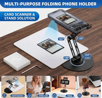 Card Scanner TCG, Foldable Trading Setup & Black