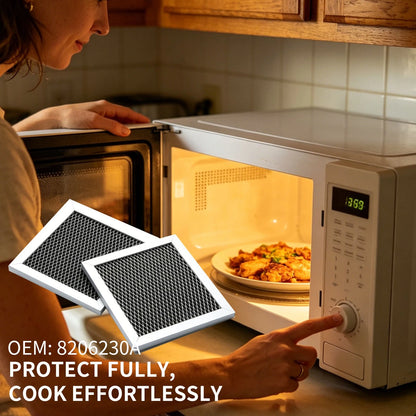 2-Pack 8206230A 6-12 Months Lifespan Microwave Charcoal Filter for KitchenAid