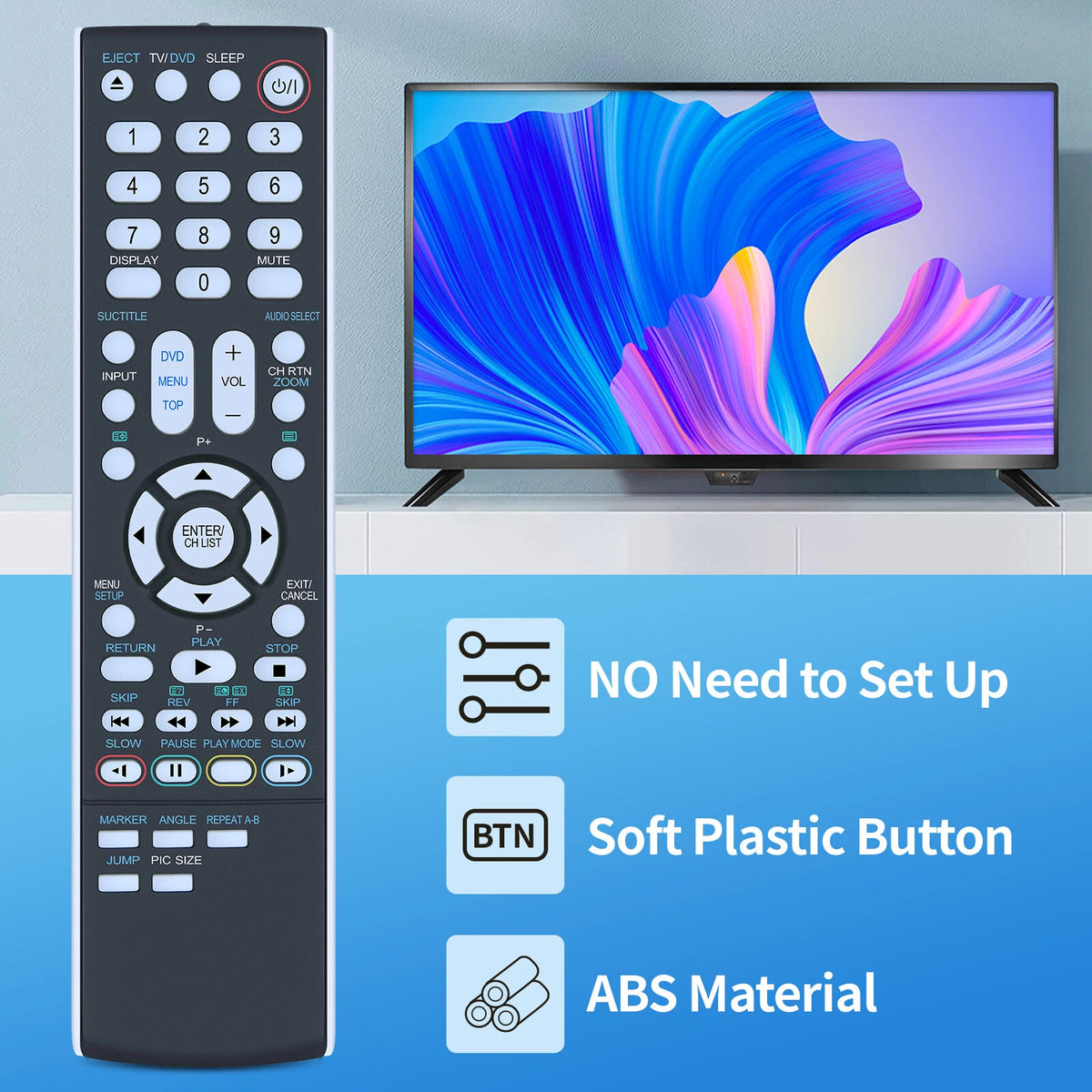 Replacement Remote Control For Toshiba SE-R0319