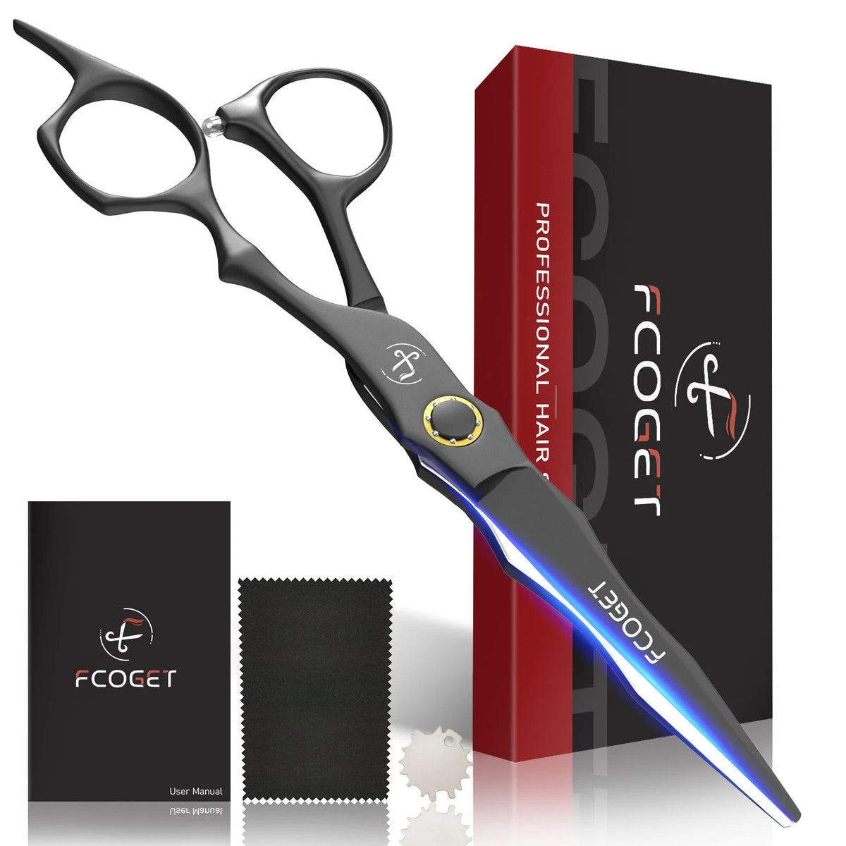 Professional Barber Hair Cutting Scissors Shears Right Hand - 6.8" HIGH-END...