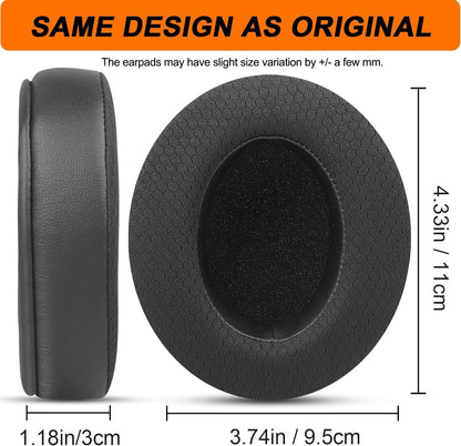 GVOEARS Replacement Earpads for Audio Technica ATH M50X/M40X/M30, Black