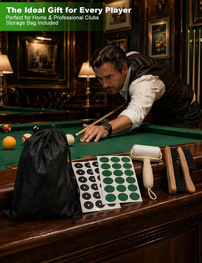Pool Table Cleaner Kit - Anti-Residue Foam Billiard Cleaning Natural