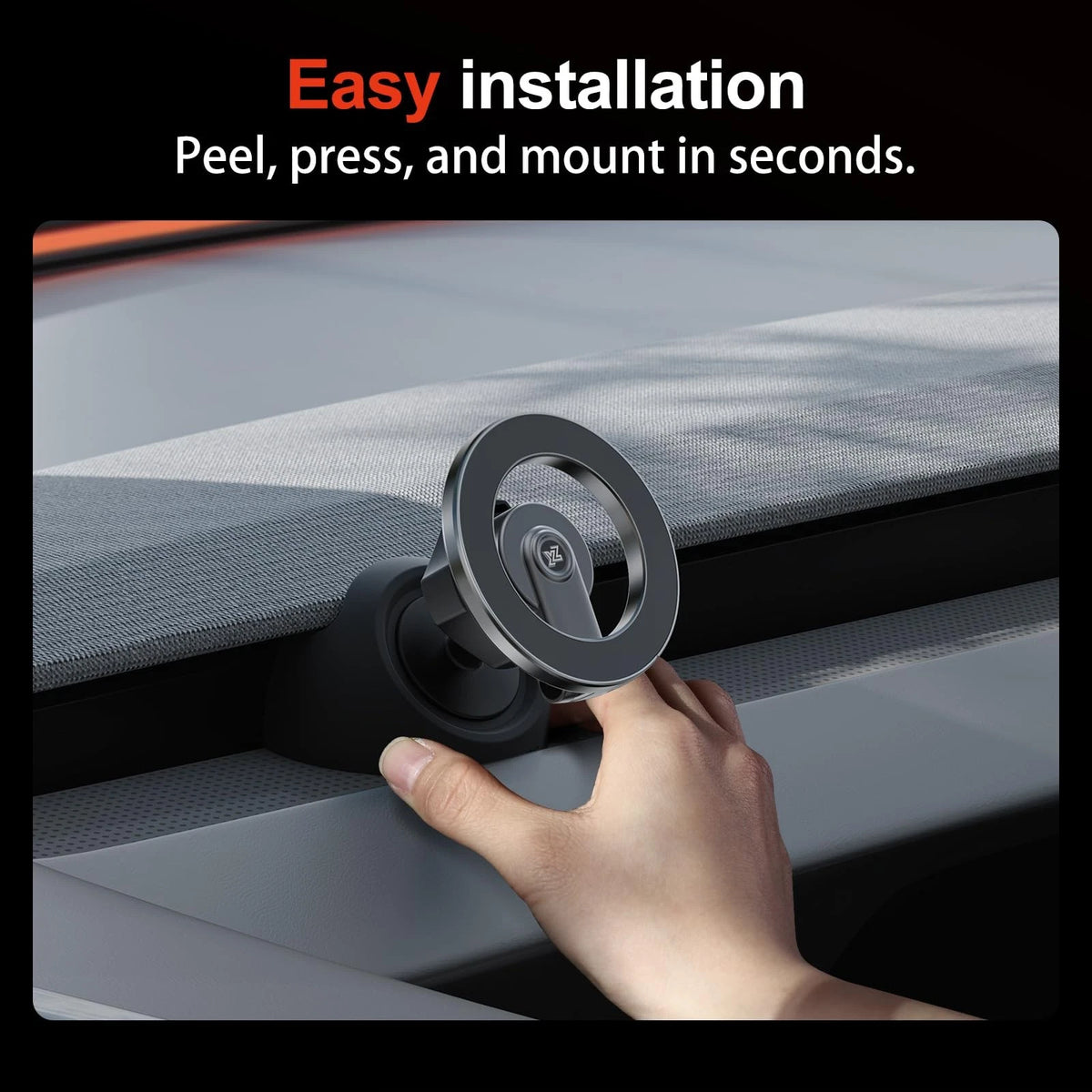YONZEE Magnetic Phone Mount Compatible with 2025-2026 Model Y Shadow Gunmetal