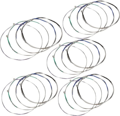 TUOREN 5 Packs of Violin Strings Full Set (G-D-A-E) 5 Pack, Transparent